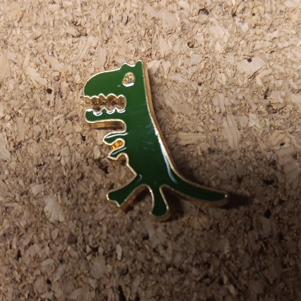 Green Dinosaur Enamel Pin